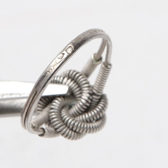 Vintage Silver Knot Ring Mattenklopper Style Friendship Love Suriname Dutch - Picture 6 of 14